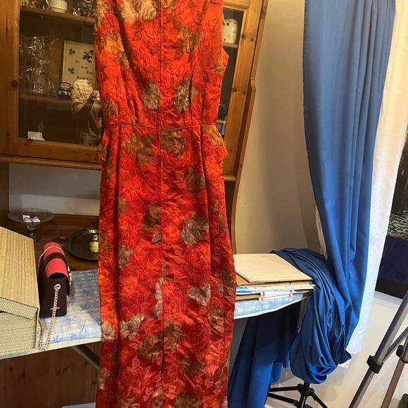 Custom Made-1960's Vintage Gown & Clutch - Picture 9 of 14